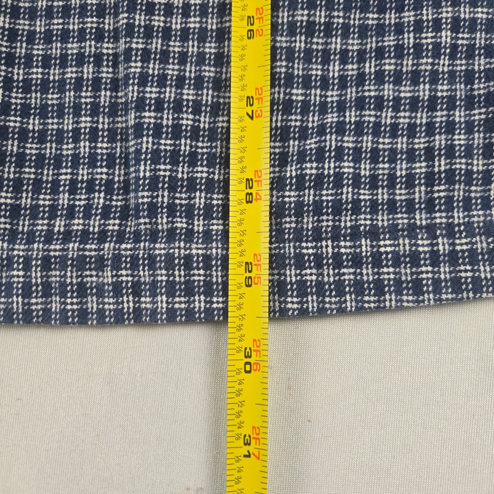 Timberland Mens XL Blue White Check Button Front Shirt 100% Cotton Outdoor - Picture 10 of 11